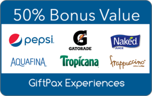 Pepsi GiftPax Experiences - 50% Bonus Value